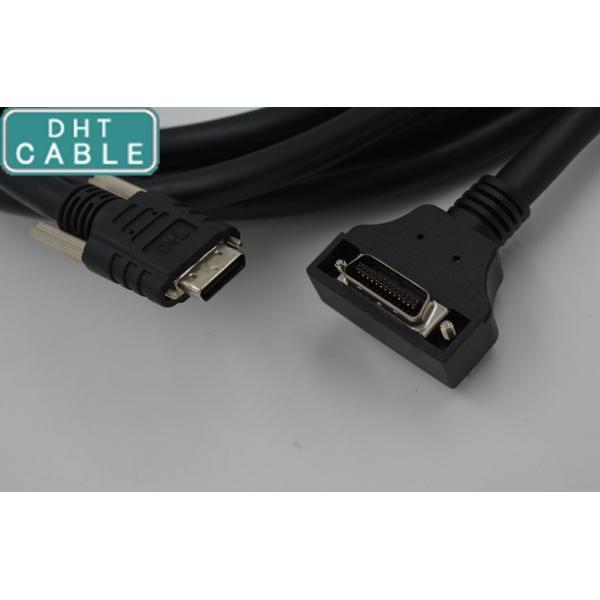 Round Wire 1.0 Meters Camera Interface Cable Durable Overmolding 90 Degree Angulated