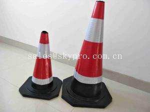  Road Soft Plastic Fluorescent Flexible Roadway Safety Rubber Traffic Cones Manufactures