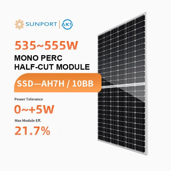 550 Watt Sunport Solar Panel 535w 540w 545w 550w 555w Eff. 21.5% Solar Pv Panels