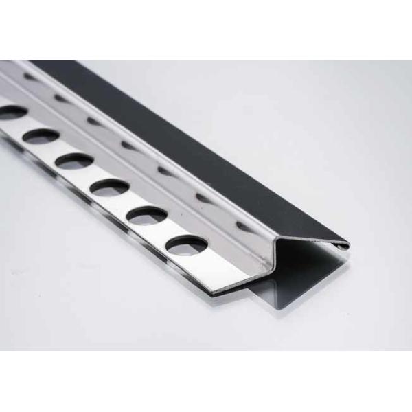 Inside Corner Stainless Steel Metal Bullnose Border Edge Trim 2.5m