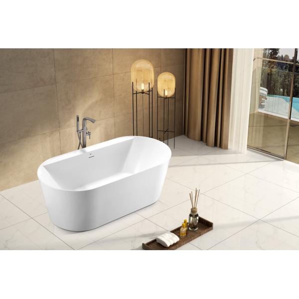 Eco Friendly Freestanding Acrylic Bathtub , 1700mm SP1834 Stand Alone Bathtubs
