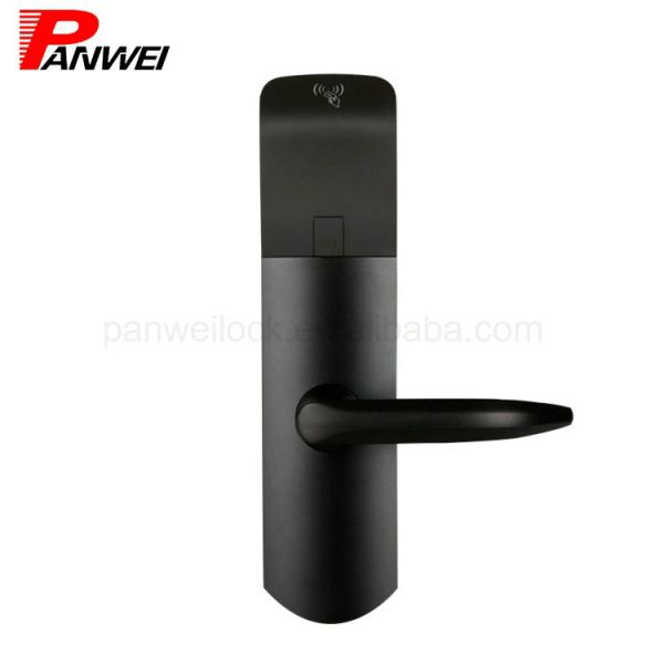 Black Card Access Door Lock System , Safety Rfid Card Reader Door Lock