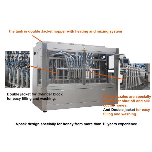 Pneumatic Honey Jar Filling Machine