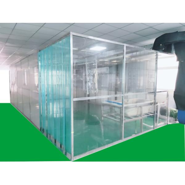 ISO7 Softwall Clean Booth With Anti - Static PVC Curtain Materials Easy Installation