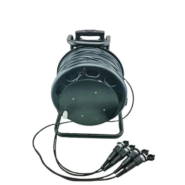1-24core Tactical Fiber Optical With Retractable Reel Assembly