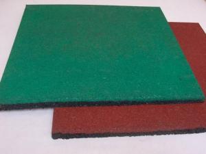  Wood Grain Industrial Rubber Sheet Rubber Felt Floor Spill Mat , 10-50mm Thickness Manufactures
