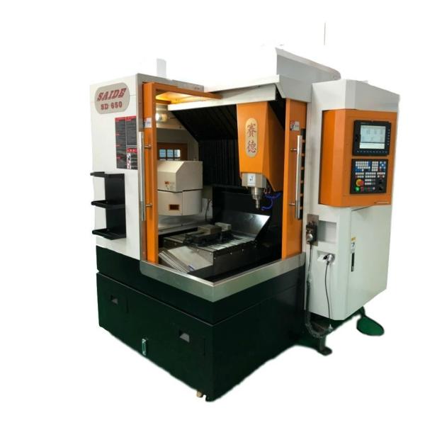 24000rpm spindle speed SD650 3000kg Weight Acrylic CNC Machine with 400kg