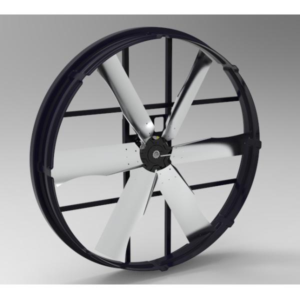 Industrial Panel Fan: IP55 Protected, Low Noise Inline Exhaust Fan with Adjustable Speed