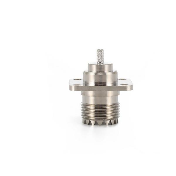 UHF female flange Connector for RG316 cable crimp