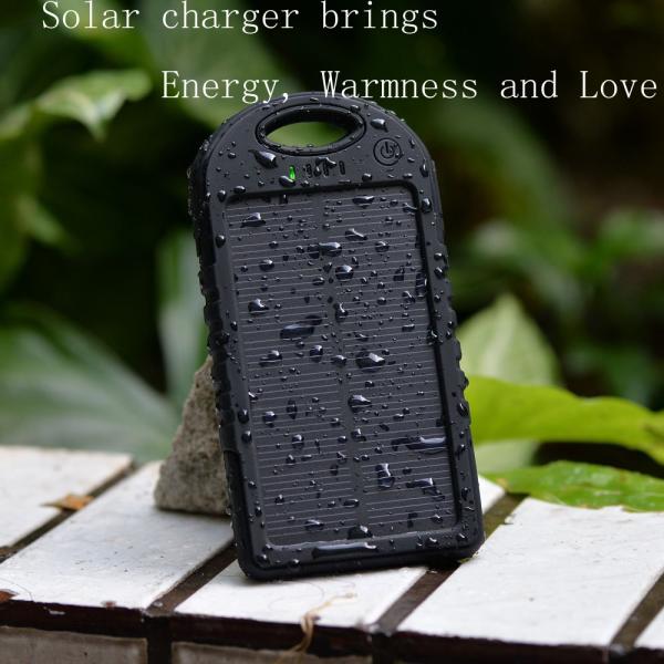 5000mAh portable universal usb multi solar mobile charger
