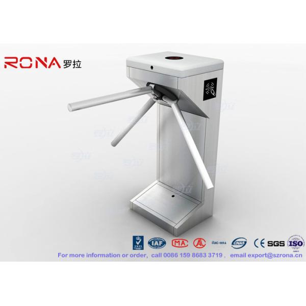 Semi - Automatic Vertical Tripod Turnstile Entrance For Security System