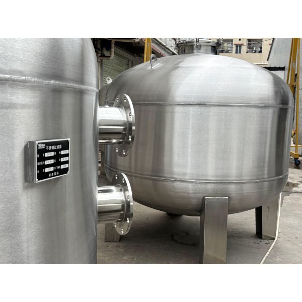 304 Stainless Steel Filter Tank for Water Park Wave Pool Treating Equipments