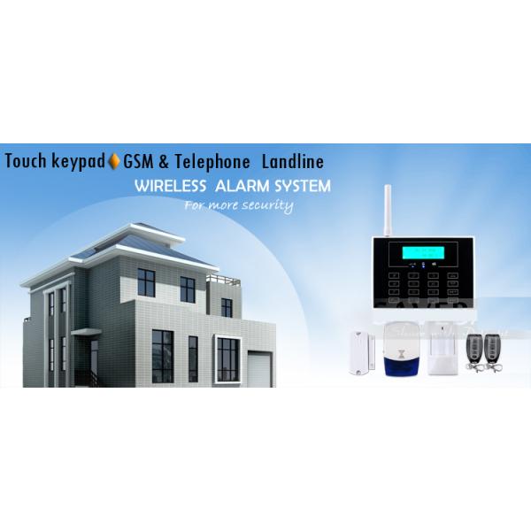 868mhz Dual Network LCD Screen Display Touch Keypad Phone Alarm System