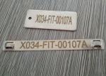 Antirust Cable Identification Tags , Stainless Steel Cable Labels With Lasering