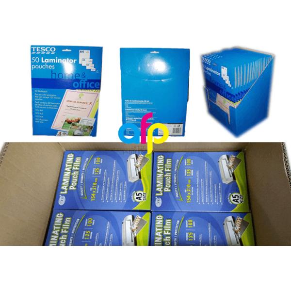 Customized Packing 5mil 125micron A4 Glossy PET Polyester Pouch Laminating Film