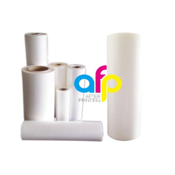 Customized Size Glossy / Matt Lamination Roll , Plastic Clear Laminate Roll