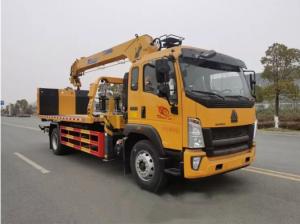 China Road Rescue Platform Wrecker Tow Truck 4*2 With 6 Ton Crane on sale