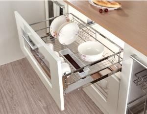  Bowel And Dish Stainless Steel Kitchen Storage Baskets Pull - Out Drawer Manufactures