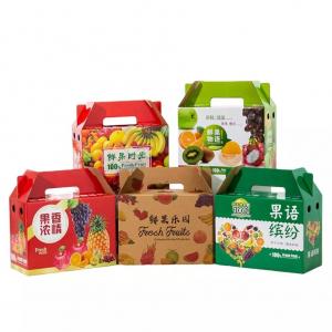 China 5 Ply Hard Cardboard Fruit Packaging Boxes Corrugated  Fruit Carton Box on sale
