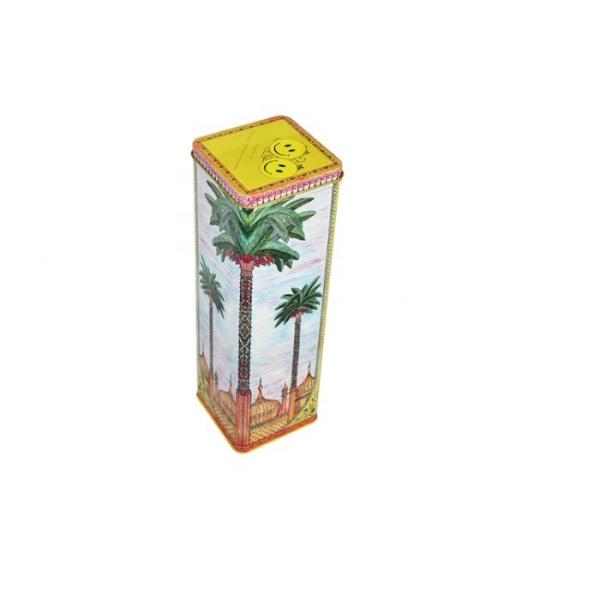 DADI 0.23mm-0.28mm Wine or Tea Tin Box 90x90x294mm Gift Tin Packaging For Beverage
