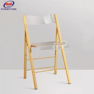  Foldable Acrylic Seat Board Plastic Folding Chair 300KG Load Capacity Outdoor Furniture Manufactures