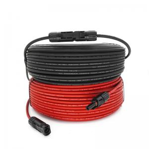  DC Solar Electric Cable Roll / Drum Black / Red For Solar Panel / Inverter Manufactures