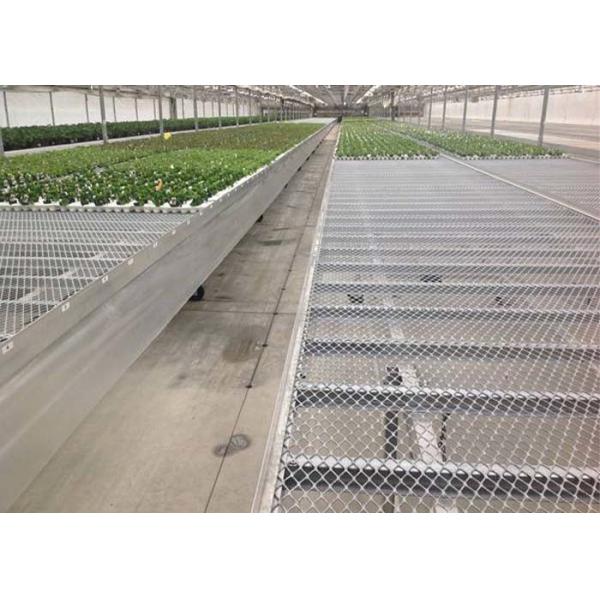 Carbon Expanded Steel Mesh Used As Greenhouse Shelves And Benches