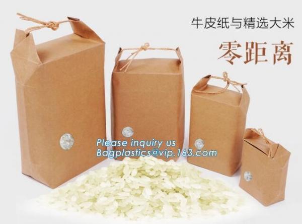 Heat seal pouch&kraft paper plastic bread packaging bag,Portable High Quality Craft Paper Bread Bags, BAGEASE PACKAGE