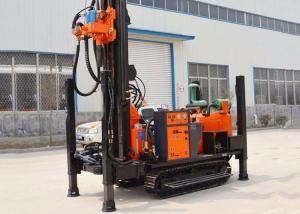 China St 180 Meters Rubber Crawler Pneumatic Drilling Rig For Water Well Borehole on sale