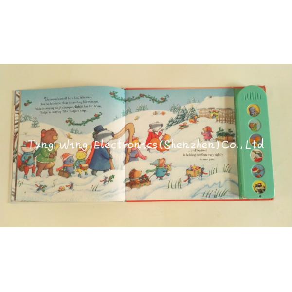 6 Button Module For interactive baby book , animal sounds book