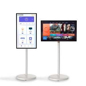  Wireless Charging Moveable Android Interactive Screen 350cd/M2 Portable Mobile TV Manufactures