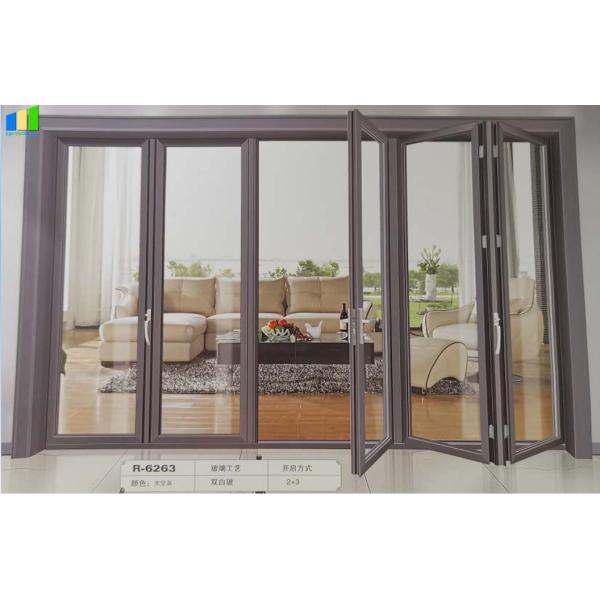 French Interior European Aluminium Folding Doors For Homes Exterior Glass Folding Door