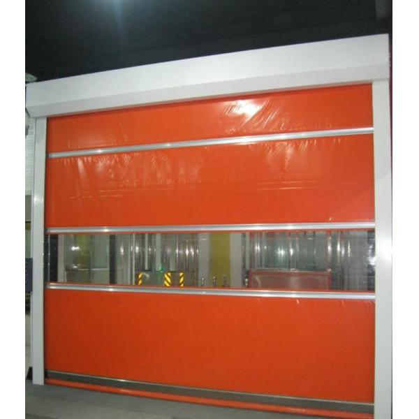 Fast Acting Roller Shutter Doors Thermal Insulation High Speed Vinyl Roll Up Doors