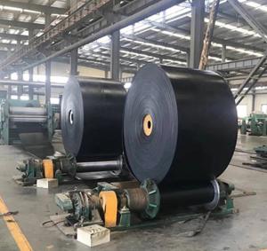  Industrial Fire Resistant Conveyor Belt , Black Color Reinforced Rubber Belting Manufactures