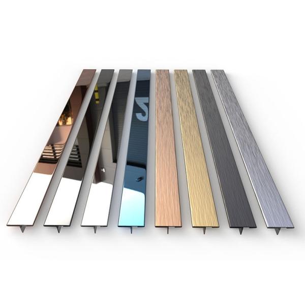 316 Stainless Steel Edge Strip Tile Trim Border Transition Profile Strips