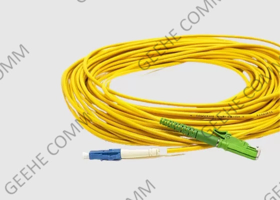 Singlemode 9/125 OS2 Fiber Optic Patch Cord E2000 APC to LC APC