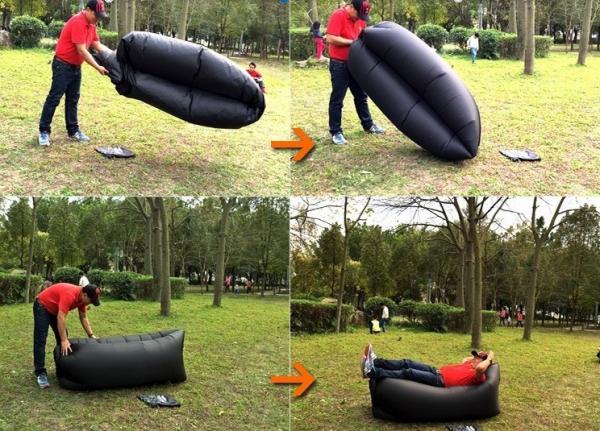 Fast Lanzac Hangout Air Lounger/ Inflatablebanana sleeping bag/inflatable sofa