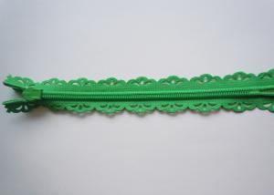  Nice design 24 colors available #3 lace nylon zipper with waterdrop slider for garment Manufactures