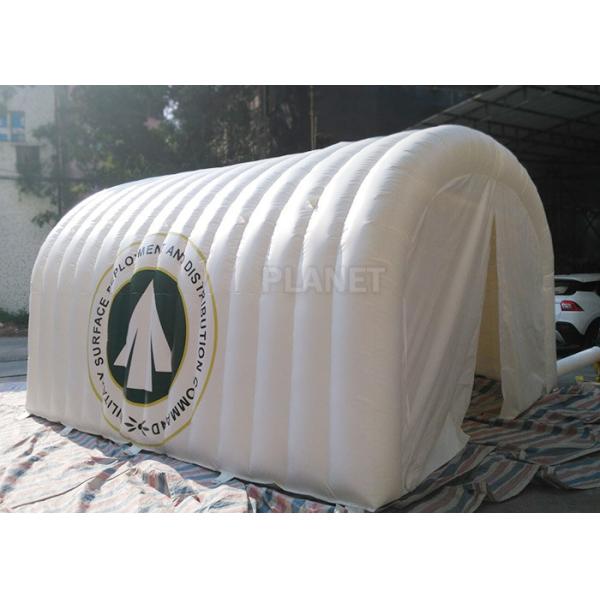 White Advertising Inflatable Tent , UV Resistant Inflatable Shelter Tent