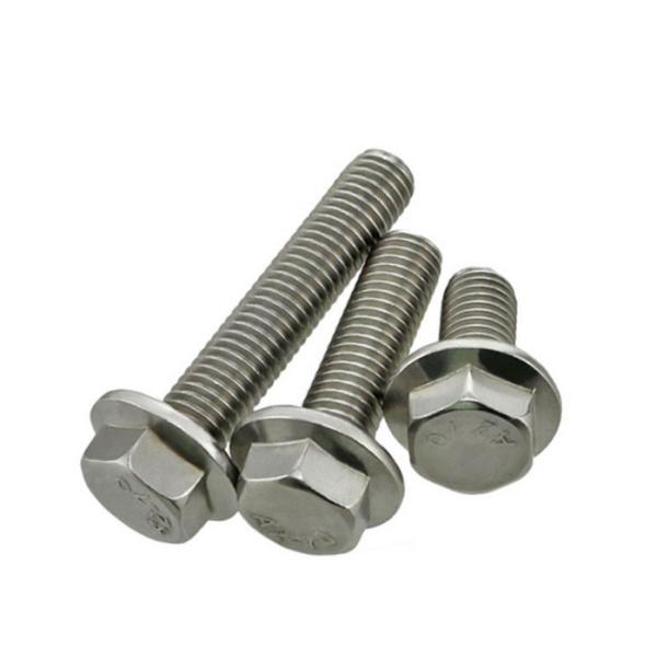 Carbon Steel Alloy Steel Slotted Hex Head Bolts , #12 - 24 M10 Phillips Hex Flange Screw