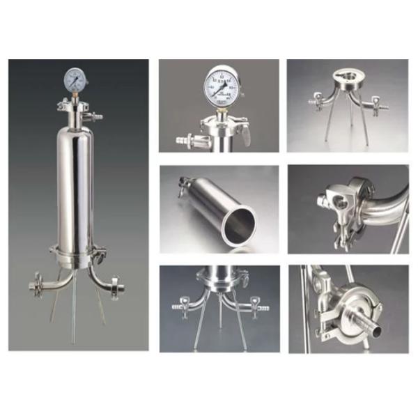 Electronic Industrial Filter Housing , Stainless Steel Water Filter Housing