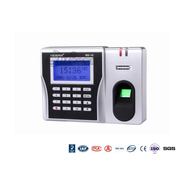 ABS Epoxy Security Biometric Fingerprint Reader , IP67 Electronic Attendance System
