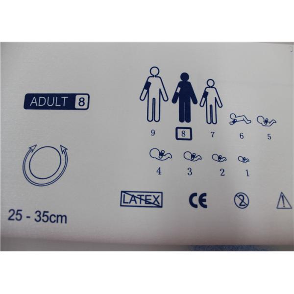Medical Non Invasive Blood Pressure Cuff One / Double Tube 27 - 35cm Size