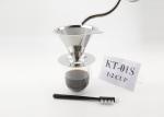 Unique Cone Dripper Coffee Maker Gift Set 8.5cm Height With Etching / Laser Logo