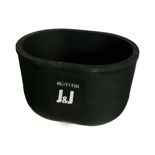 High Melting Point Oval Crucible Isostatic Pressing Silicon Carbide Crucible