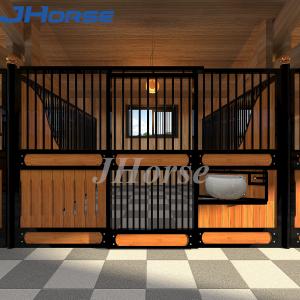  Metal Board Bamboo Wood European Horse Stalls With Many Options Manufactures