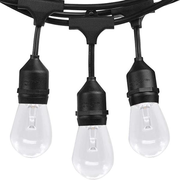 48ft Outdoor Shatterproof Commercial Grade LED String Lights