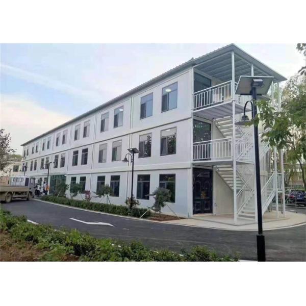 Galvanized Light Structure Prefab Container Home with Glass Wool Panel