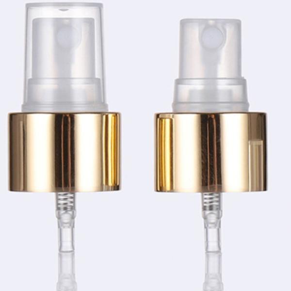 Aluminum 24mm Perfume Gold Fine Mist Sprayer ODM Color