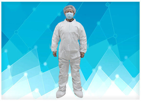 Customzied Color Disposable Protective Coverall Weight 450g Prevent / Isolate
